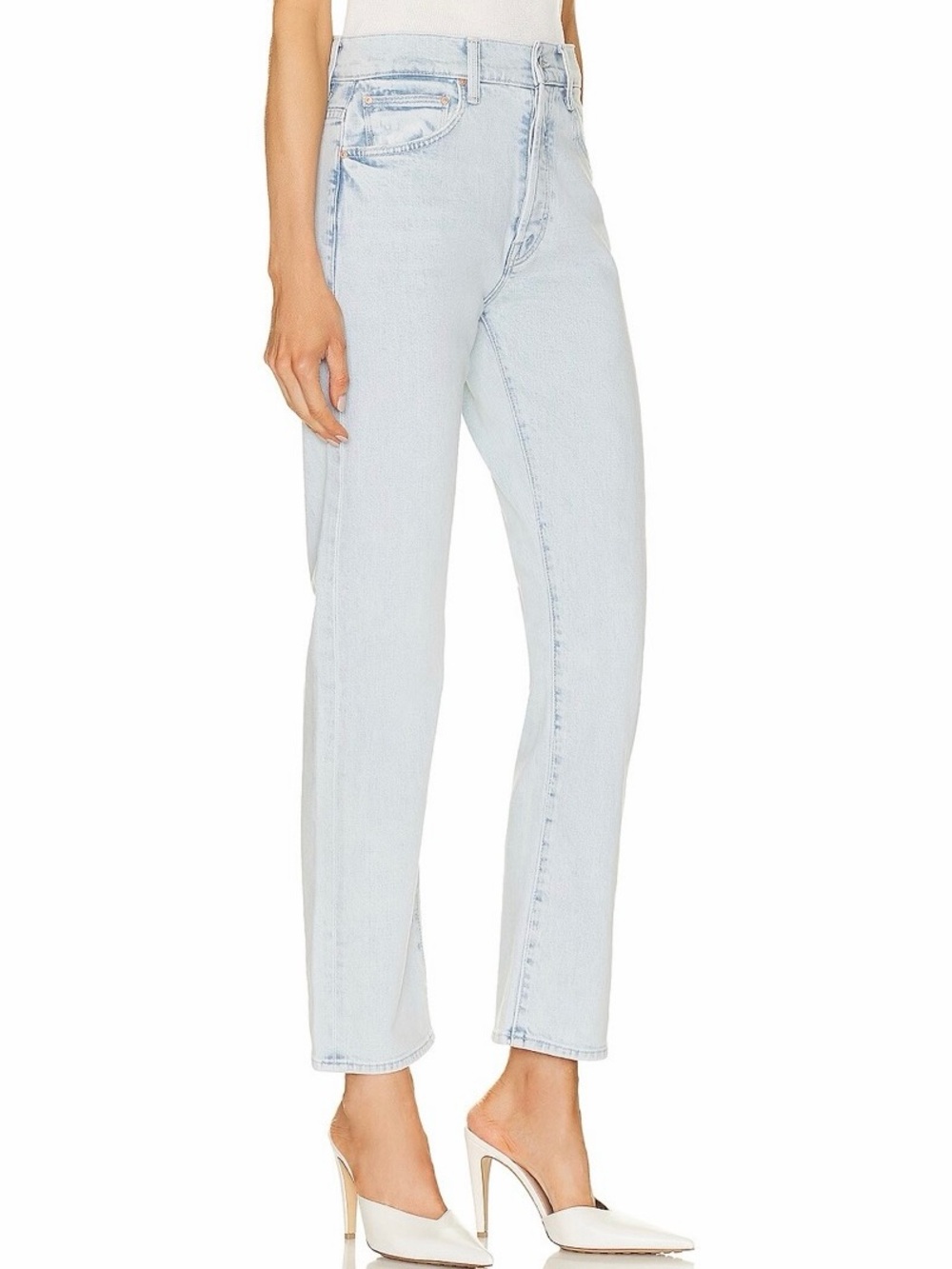 NWT! Mother Superior High waisted Hiker Hover straight leg jeans sz 31